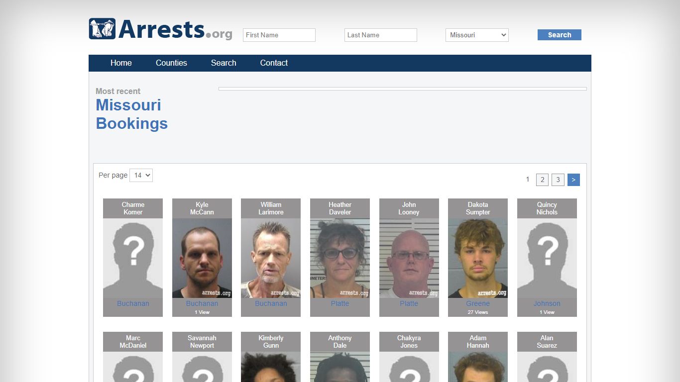 Missouri Arrests and Inmate Search